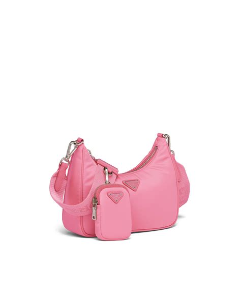 prada tasche pink nylon|prada nylon purses.